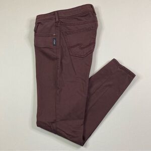Silver Jeans Co Suki‎ High Super Skinny Women's 30x30 Plum Wine Stretch Comfort